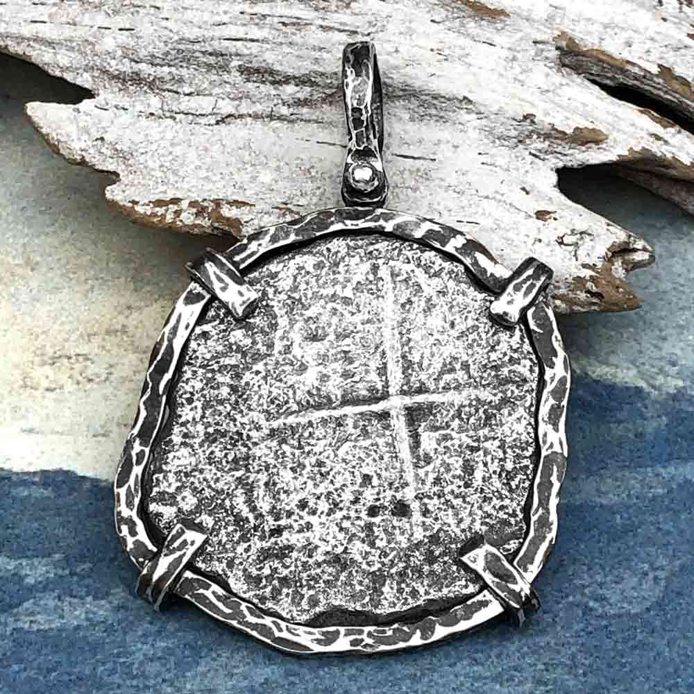 Mel Fisher's Atocha 8 Reale Shipwreck Coin TORTUGA COLLECTION Sterling Silver Pendant