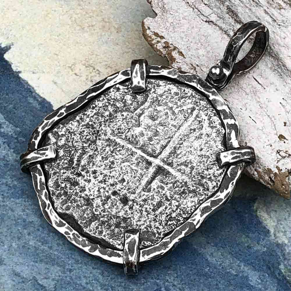 Mel Fisher's Atocha 8 Reale Shipwreck Coin TORTUGA COLLECTION Sterling Silver Pendant