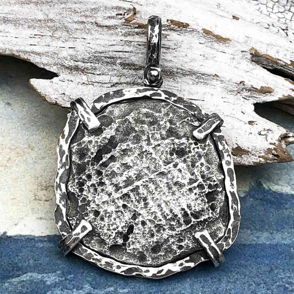 Mel Fisher&#39;s Atocha 8 Reale Shipwreck Coin TORTUGA COLLECTION Sterling Silver Pendant