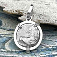 Ancient Greek Lion Hemidrachm 400 BC Sterling Silver Pendant