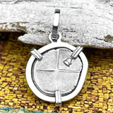 Ancient Greek Lion Hemidrachm 400 BC Sterling Silver Pendant