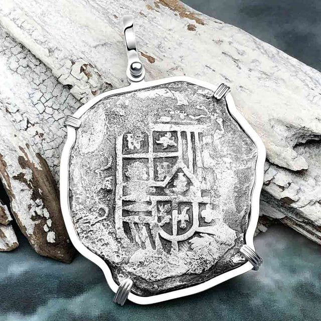 Concepcion Shipwreck 8 Reale Silver Piece of 8 Sterling Silver Pendant