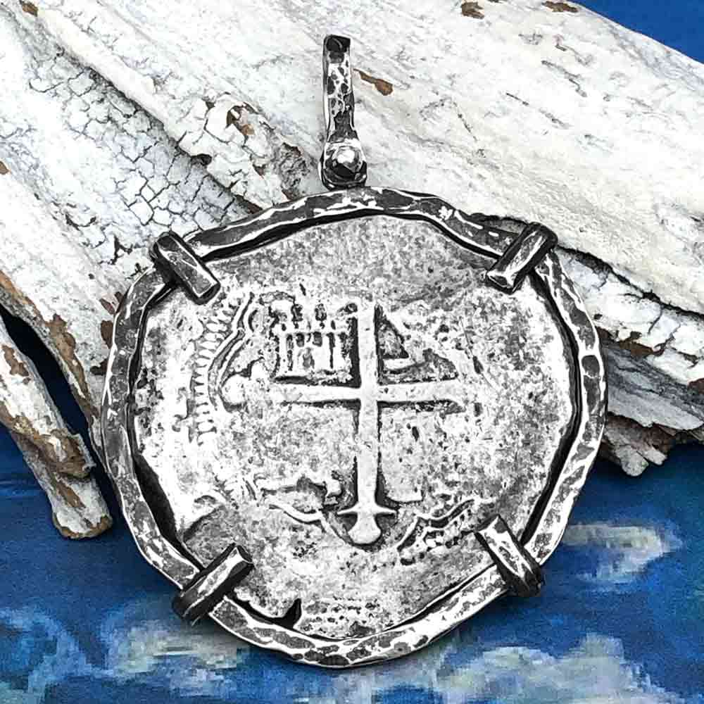 Concepcion Shipwreck Spanish 8 Reale Silver Piece of Eight Sterling Silver TORTUGA COLLECTION Pendant