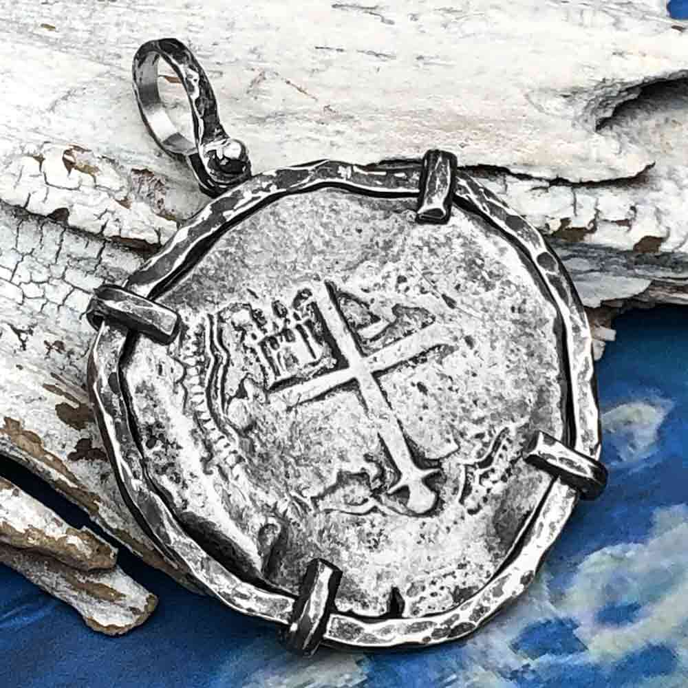 Concepcion Shipwreck Spanish 8 Reale Silver Piece of Eight Sterling Silver TORTUGA COLLECTION Pendant