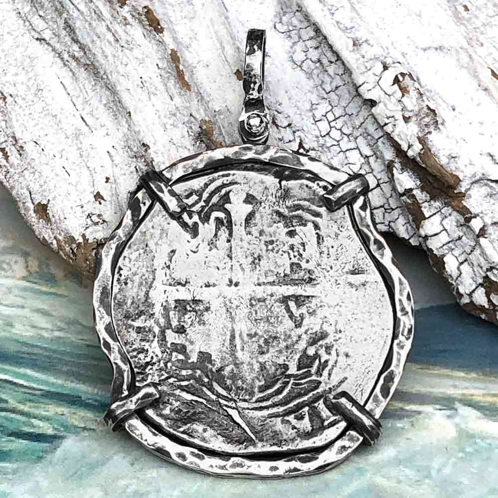 Concepcion Shipwreck Spanish 8 Reale Silver Piece of Eight Sterling Silver TORTUGA COLLECTION Pendant