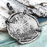 Concepcion Shipwreck Spanish 8 Reale Silver Piece of Eight Sterling Silver TORTUGA COLLECTION Pendant