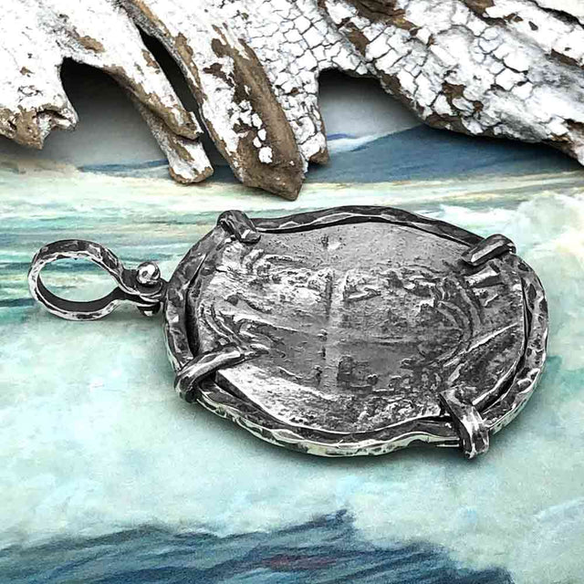 Concepcion Shipwreck Spanish 8 Reale Silver Piece of Eight Sterling Silver TORTUGA COLLECTION Pendant