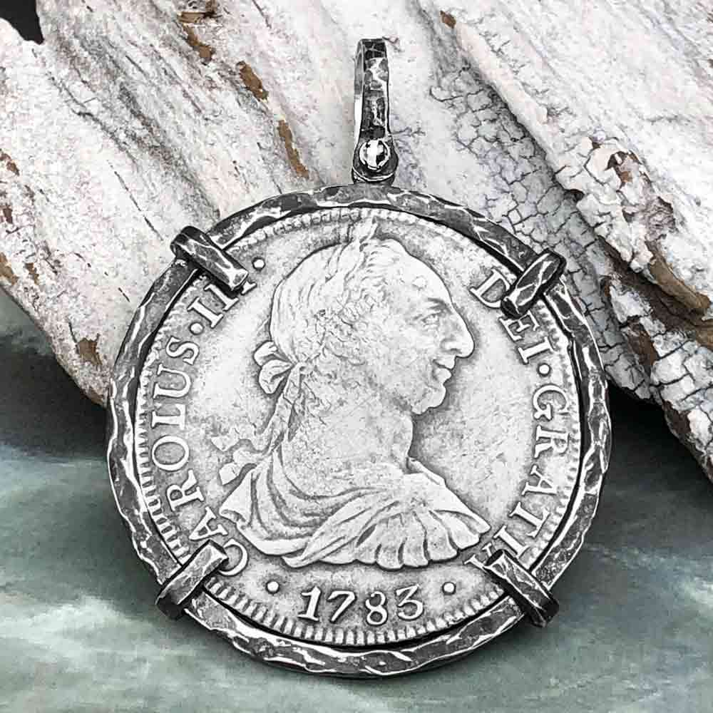 El Cazador Shipwreck 1783 8 Reale "Piece of 8" Silver Treasure Coin TORTUGA COLLECTION Pendant