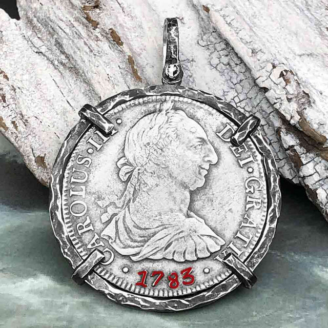 El Cazador Shipwreck 1783 8 Reale "Piece of 8" Silver Treasure Coin TORTUGA COLLECTION Pendant