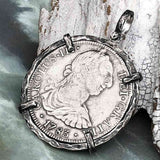 El Cazador Shipwreck 1783 8 Reale "Piece of 8" Silver Treasure Coin TORTUGA COLLECTION Pendant
