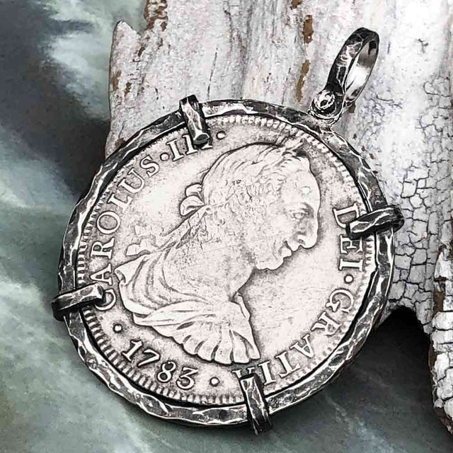 El Cazador Shipwreck 1783 8 Reale "Piece of 8" Silver Treasure Coin TORTUGA COLLECTION Pendant
