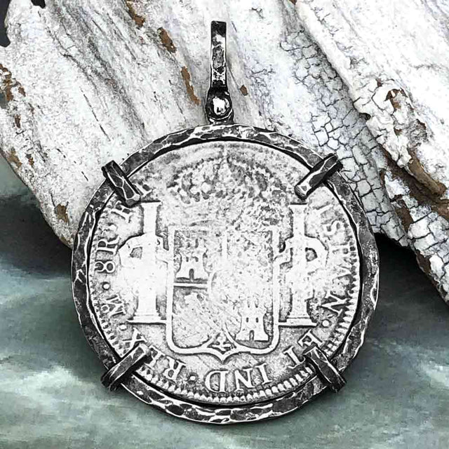 El Cazador Shipwreck 1783 8 Reale "Piece of 8" Silver Treasure Coin TORTUGA COLLECTION Pendant