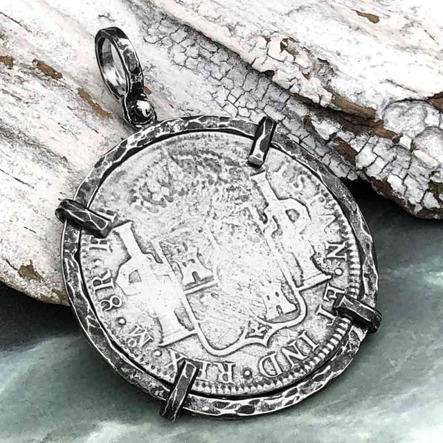 El Cazador Shipwreck 1783 8 Reale "Piece of 8" Silver Treasure Coin TORTUGA COLLECTION Pendant