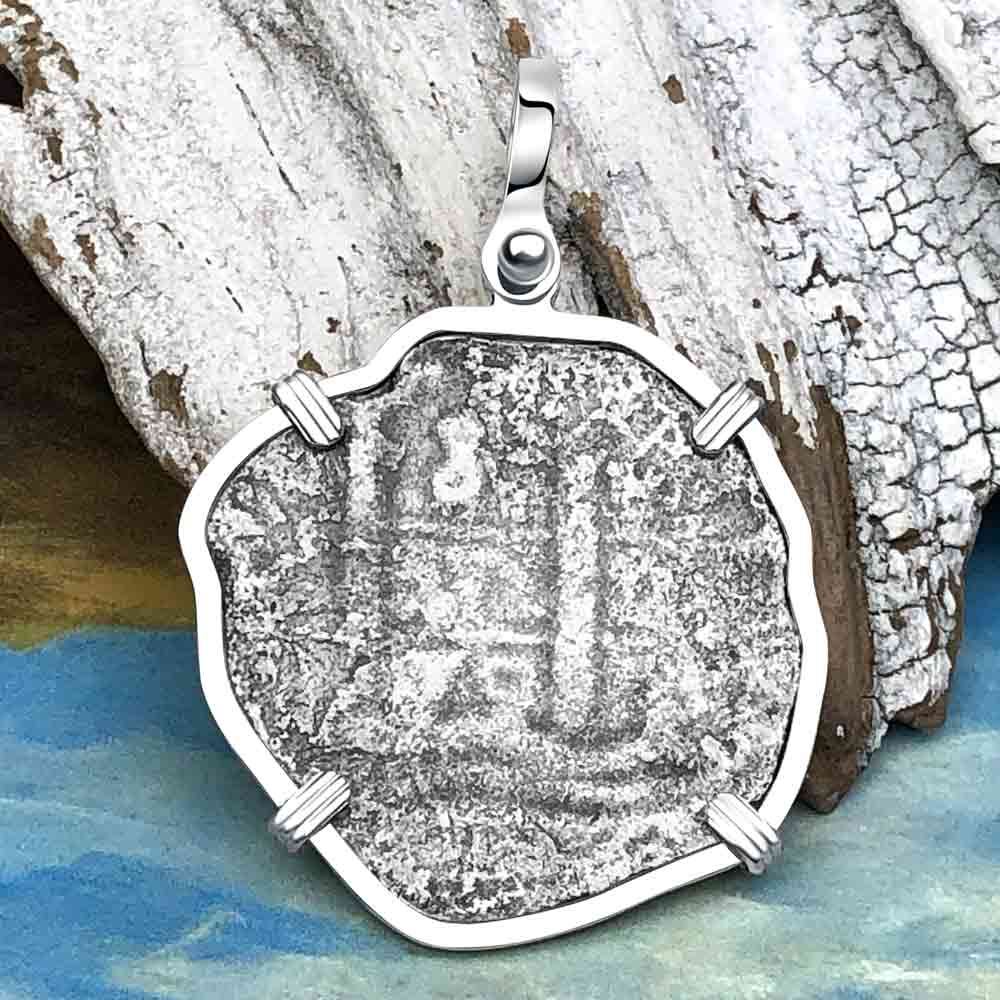 1679 Consolacion Shipwreck Pirate Era 8 Reale Cob Piece of 8 Sterling Silver Pendant