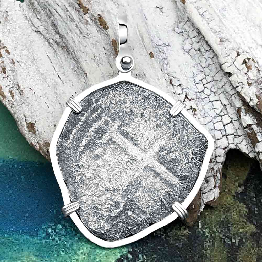 1679 Consolacion Shipwreck Pirate Era 8 Reale Cob Piece of 8 Sterling Silver Pendant