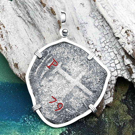 1679 Consolacion Shipwreck Pirate Era 8 Reale Cob Piece of 8 Sterling Silver Pendant
