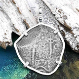 1679 Consolacion Shipwreck Pirate Era 8 Reale Cob Piece of 8 Sterling Silver Pendant