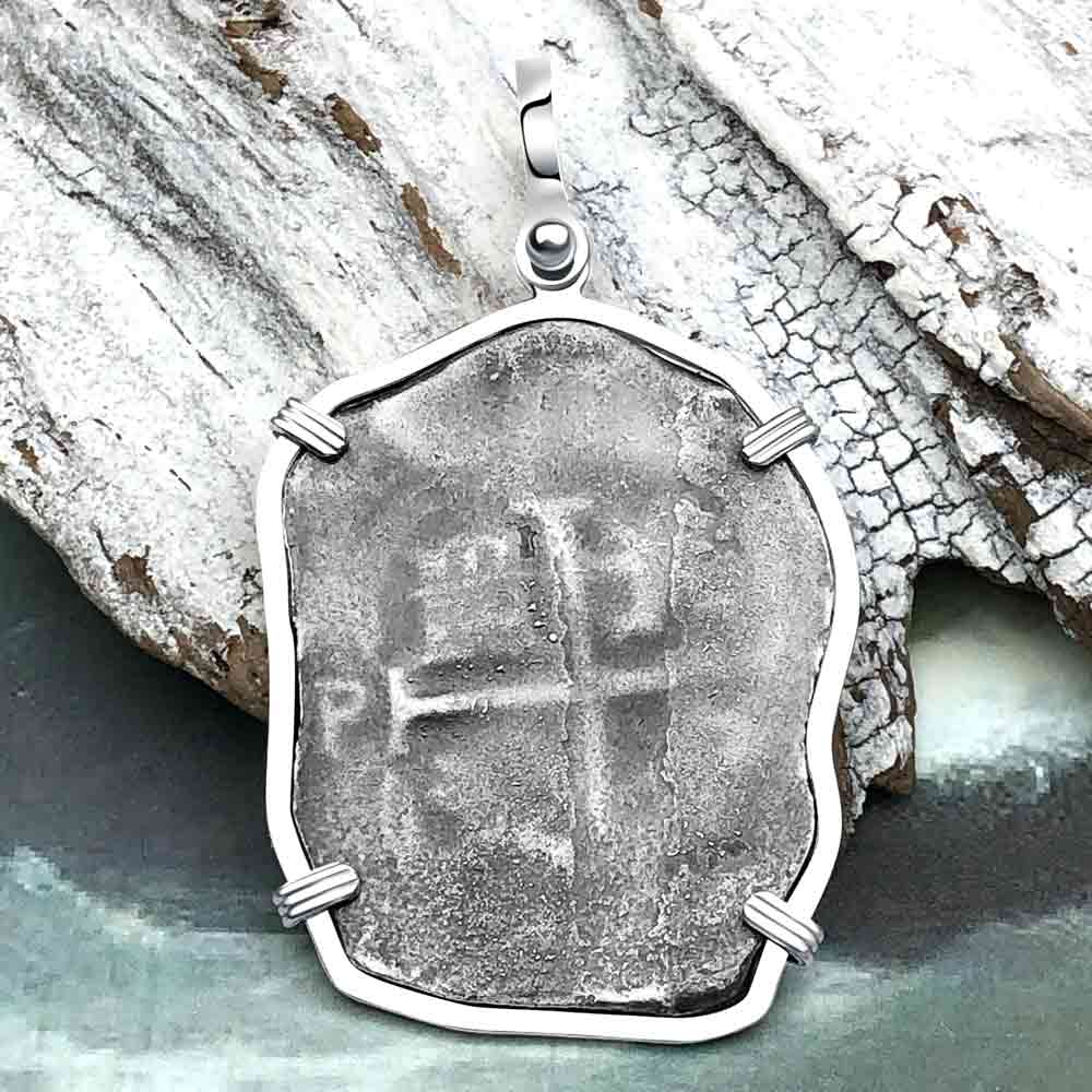 1679 Consolacion Shipwreck Pirate Era 8 Reale Cob Piece of 8 Sterling Silver Pendant