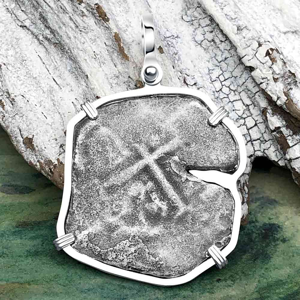 1673 Consolacion Shipwreck Pirate Era 8 Reale Cob Piece of 8 Sterling Silver Pendant