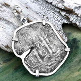 1673 Consolacion Shipwreck Pirate Era 8 Reale Cob Piece of 8 Sterling Silver Pendant