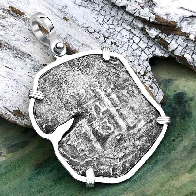 1673 Consolacion Shipwreck Pirate Era 8 Reale Cob Piece of 8 Sterling Silver Pendant