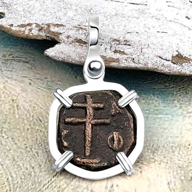 Byzantine Bronze Tetarteron Coin Circa 1092 - Lord Guard and Protect – Sterling Silver Pendant