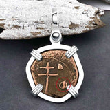 Byzantine Bronze Tetarteron Coin Circa 1092 - Lord Guard and Protect – Sterling Silver Pendant