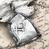 Pirate Era 1680 Spanish 8 Reale Cob Piece of 8 Sterling Silver TORTUGA COLLECTION Pendant
