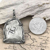 Pirate Era 1680 Spanish 8 Reale Cob Piece of 8 Sterling Silver TORTUGA COLLECTION Pendant