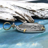 1715 Fleet Shipwreck 8 Reale Piece of Eight 14K Gold Pendant - NASA Frank Vaughn Collection