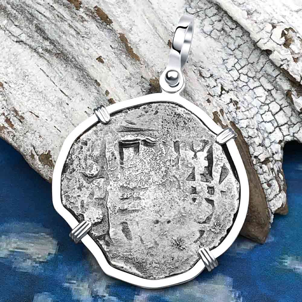 Concepcion Shipwreck 4 Reale Spanish Silver Piece of Eight Pendant