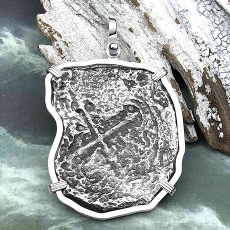 Concepcion Shipwreck 8 Reale Silver Piece of 8 Sterling Silver Pendant