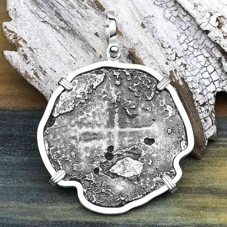 Concepcion Shipwreck 8 Reale Silver Piece of 8 Sterling Silver Pendant