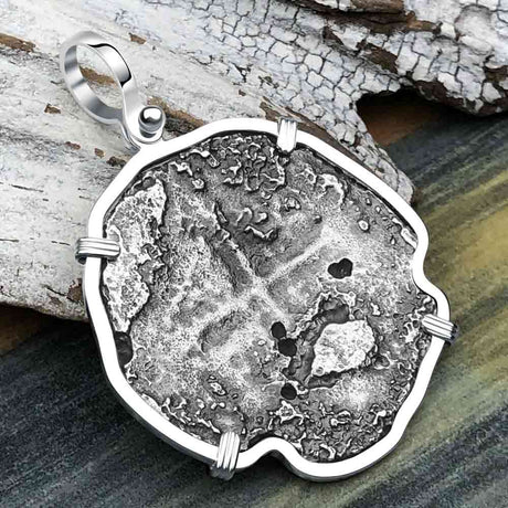 Concepcion Shipwreck 8 Reale Silver Piece of 8 Sterling Silver Pendant