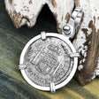 El Cazador Shipwreck 1783 1/2 Reale Piece of 8 Sterling Silver Pendant