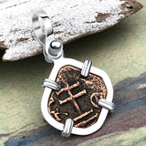 Byzantine Bronze Tetarteron Coin Circa 1092 - Lord Guard and Protect – Sterling Silver Pendant