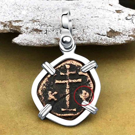 Byzantine Bronze Tetarteron Coin Circa 1092 - Lord Guard and Protect – Sterling Silver Pendant