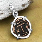 Byzantine Bronze Tetarteron Coin Circa 1092 - Lord Guard and Protect – Sterling Silver Pendant