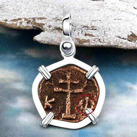 Byzantine Bronze Tetarteron Coin Circa 1092 - Lord Guard and Protect – Sterling Silver Pendant