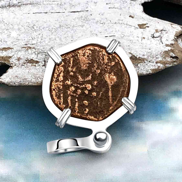 Byzantine Bronze Tetarteron Coin Circa 1092 - Lord Guard and Protect – Sterling Silver Pendant