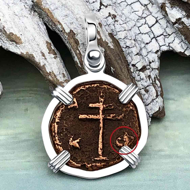 Byzantine Bronze Tetarteron Coin Circa 1092 - Lord Guard and Protect – Sterling Silver Pendant