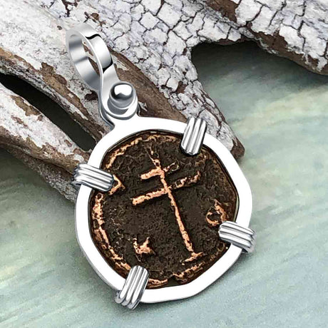 Byzantine Bronze Tetarteron Coin Circa 1092 - Lord Guard and Protect – Sterling Silver Pendant