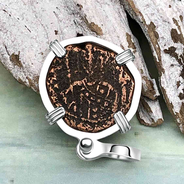 Byzantine Bronze Tetarteron Coin Circa 1092 - Lord Guard and Protect – Sterling Silver Pendant