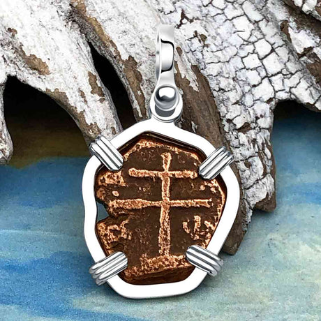 Byzantine Bronze Tetarteron Coin Circa 1092 - Lord Guard and Protect – Sterling Silver Pendant