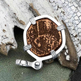 Byzantine Bronze Tetarteron Coin Circa 1092 - Lord Guard and Protect – Sterling Silver Pendant
