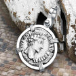 Roman Empire Silver Denarius Coin of Marcus Aurelius, the Philosopher Warrior 153 AD Sterling Silver Pendant