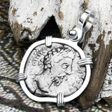 Roman Empire Silver Denarius Coin of Marcus Aurelius, the Philosopher Warrior 168 AD Sterling Silver Pendant