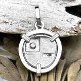 Ancient Greek Lion Hemidrachm 400 BC Sterling Silver Pendant