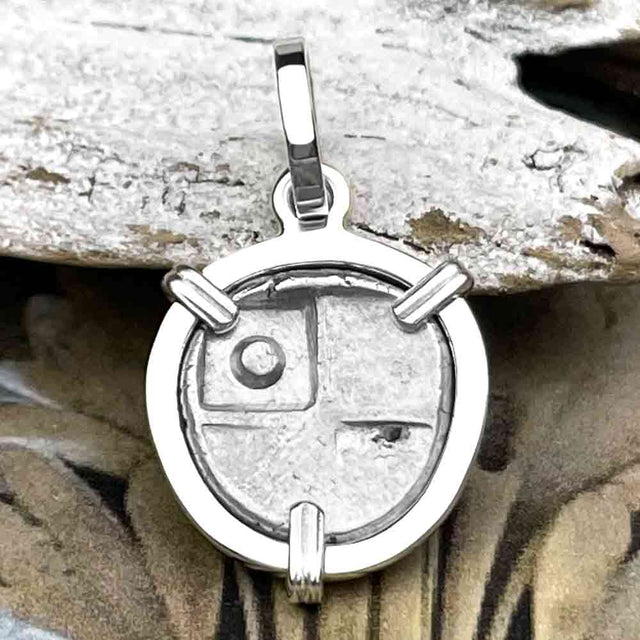 Ancient Greek Lion Hemidrachm 400 BC Sterling Silver Pendant