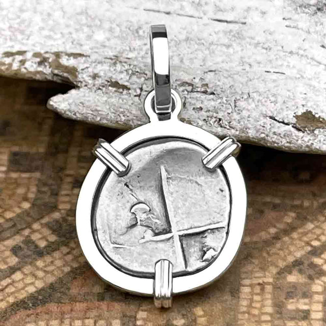 Ancient Greek Lion Hemidrachm 400 BC Sterling Silver Pendant